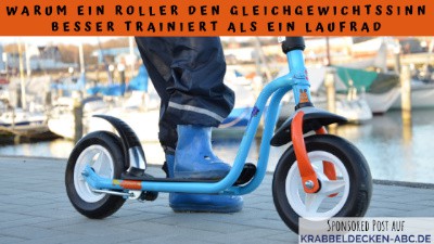 Laufrad oder Roller? Warum ein Roller besser für den Gleichgewichtssinn ist als ein Laufrad