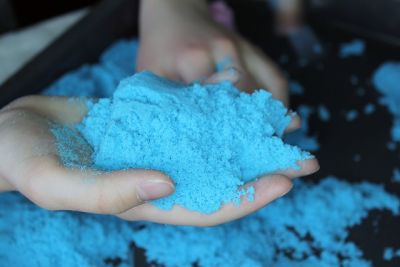 Kinetischen Sand kaufen - blauer kinetischer Sand