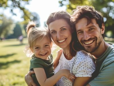 Bilinguale Erziehung Familie mit Kind