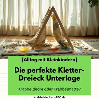 Kletter-Dreieck Unterlage - Krabbeldecke oder KRabbelmatte
