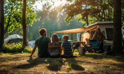 Familienurlaub in den Niederlanden auf einem Campingplatz