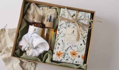 nachhaltig schenken zur geburt babygeschenk set