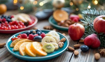 Gesunde Snacks für Kinder Weihnachten