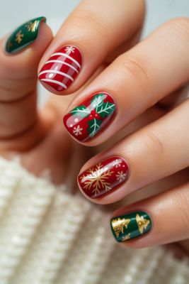 Nageldesign Weihnachten 1