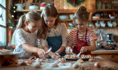 Plätzchenbacken mit Kindern Weihnachtszeit