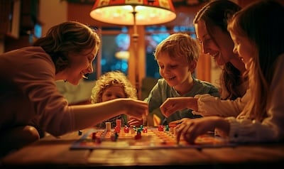Gesellschaftsspiele Familie Spieleabend mit Kindern
