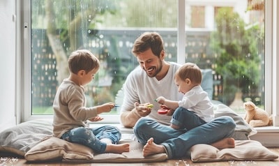 Spiele fuer zuhause mit Kindern Wohnzimmer