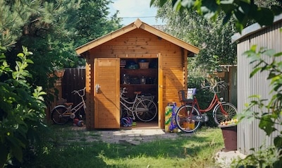 gartenhaus stauraum kinder spielzeug familie